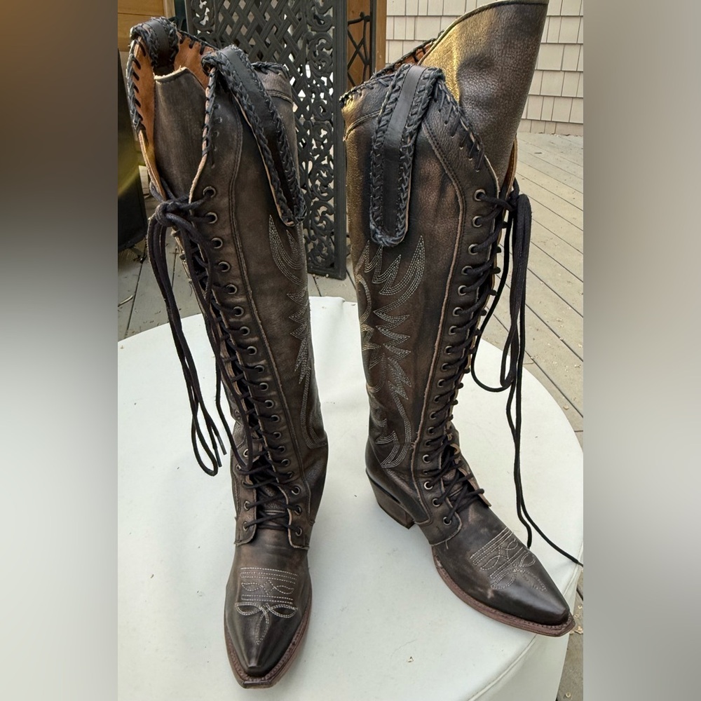 Free Bird Wilder Women's Tall Lace-Up Leather Boots